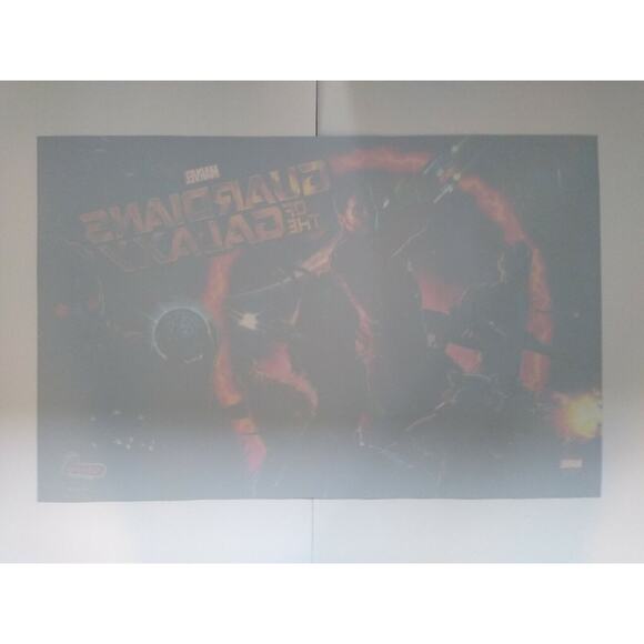 Guardians Of The Galaxy Pro Edition Original Pinball Translite Artwork Marvel - Picture 6 of 8